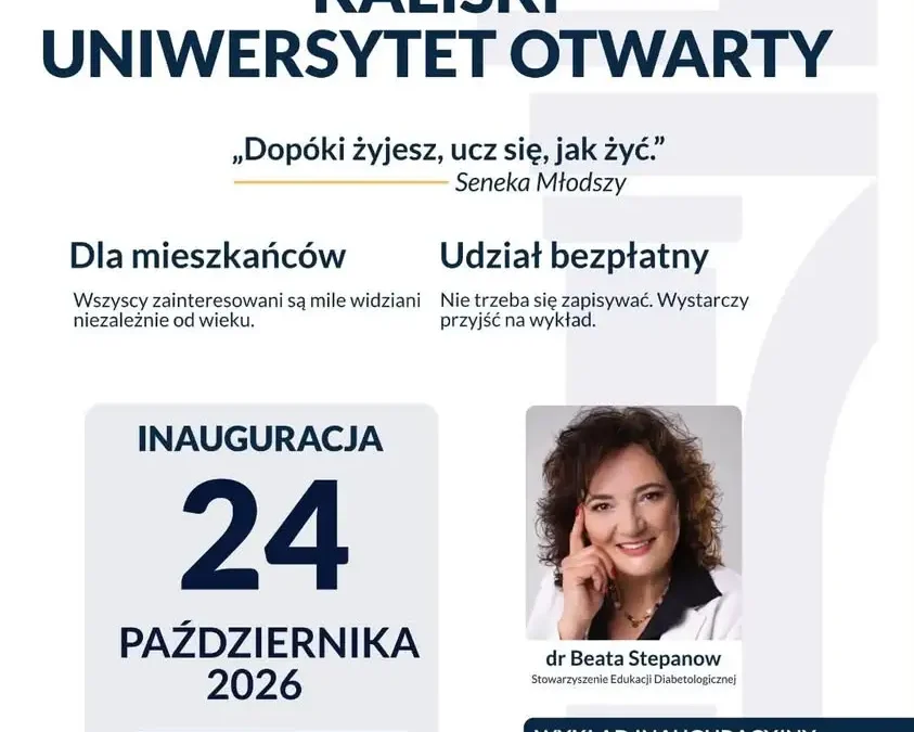 Kaliski Uniwersytet Otwarty startuje – nauka dla każdego, bez opłat i egzaminów