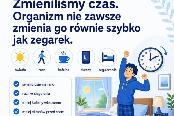 Jak jesienna zmiana czasu wpływa na sen? Szpital w Kaliszu podpowiada