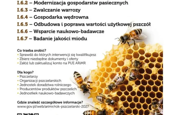 Nabór wniosków dla pszczelarzy na 2027 rok startuje 23 października