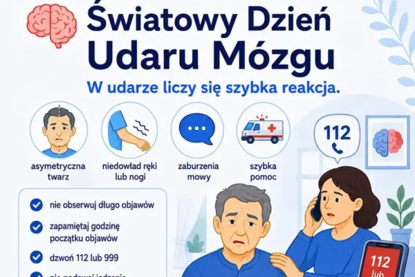 Światowy Dzień Udaru Mózgu: szybka reakcja ratuje życie