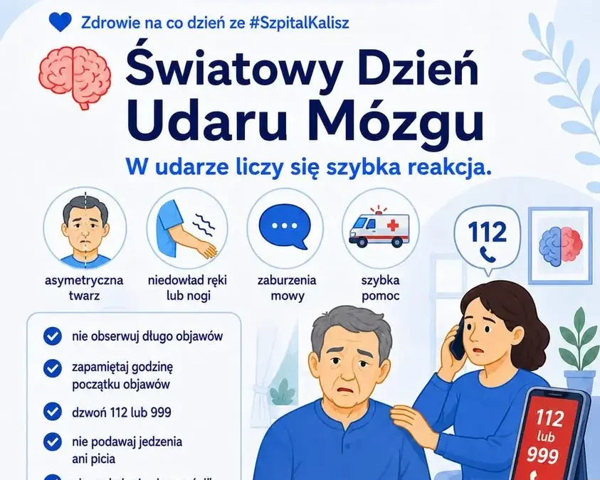 Światowy Dzień Udaru Mózgu: szybka reakcja ratuje życie