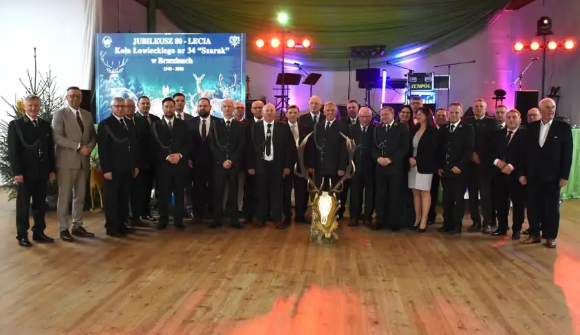 Koło Łowieckie „Szarak” w Brzezinach świętuje 80-lecie działalności