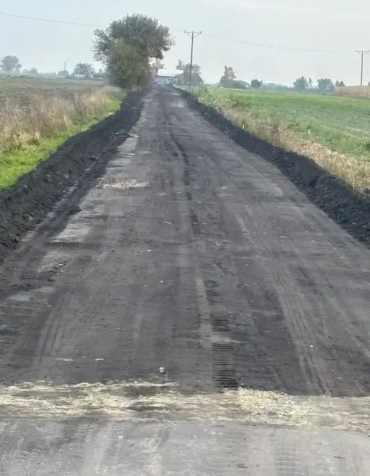 Remont drogi Piątek Wielki – Piątek Mały Kolonia nabiera tempa