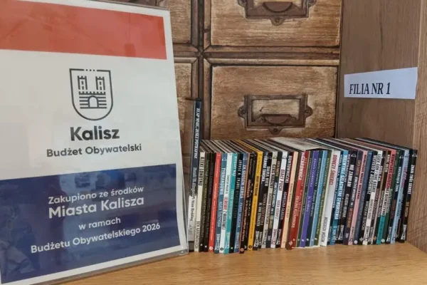 Budżet Obywatelski Kalisza 2026: biblioteka wzbogaciła się o ponad 1300 nowych pozycji