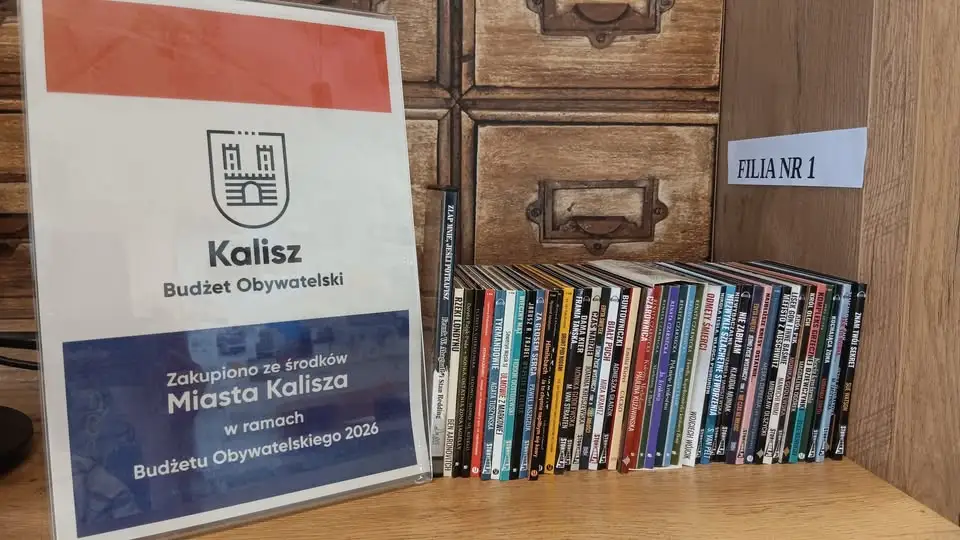Budżet Obywatelski Kalisza 2026: biblioteka wzbogaciła się o ponad 1300 nowych pozycji